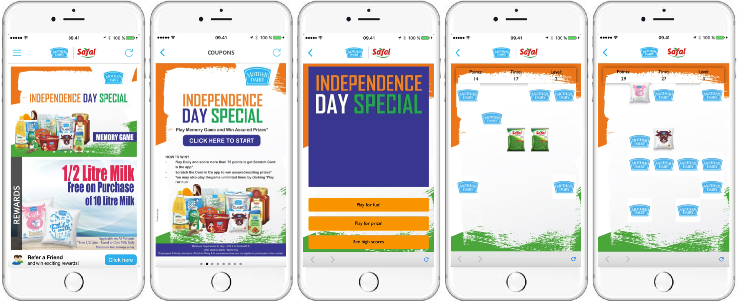 Engage your app users: independence day memory game