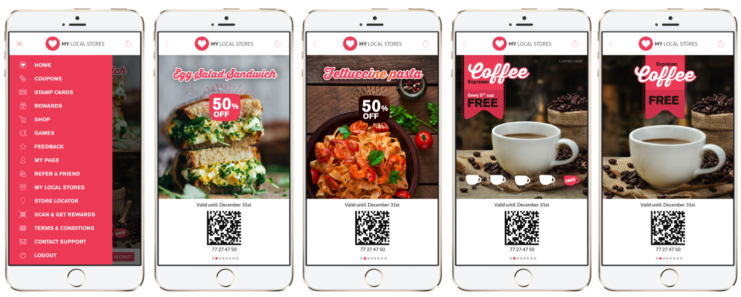 ENABLE DIGITAL FOODVENIENCE: Coupons and stamp cards