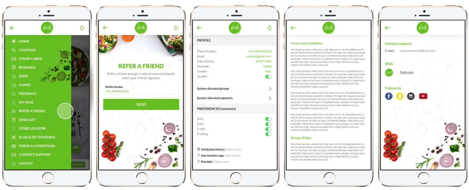 The Fress App Program: Key features recruit a friend
