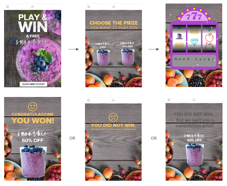 Play and win a free smoothie