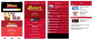 Rutters app screenshots