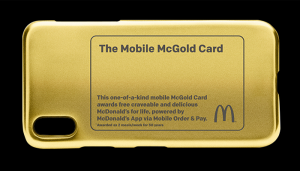 McDonald's mobile order and pay game