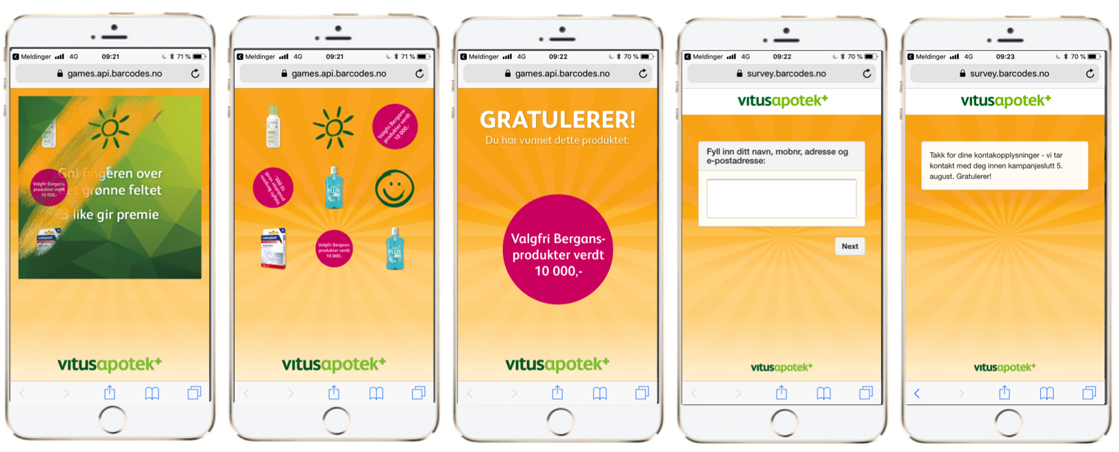 VITUSAPOTEK FAST TRACK CAMPAIGN: gift card cont.
