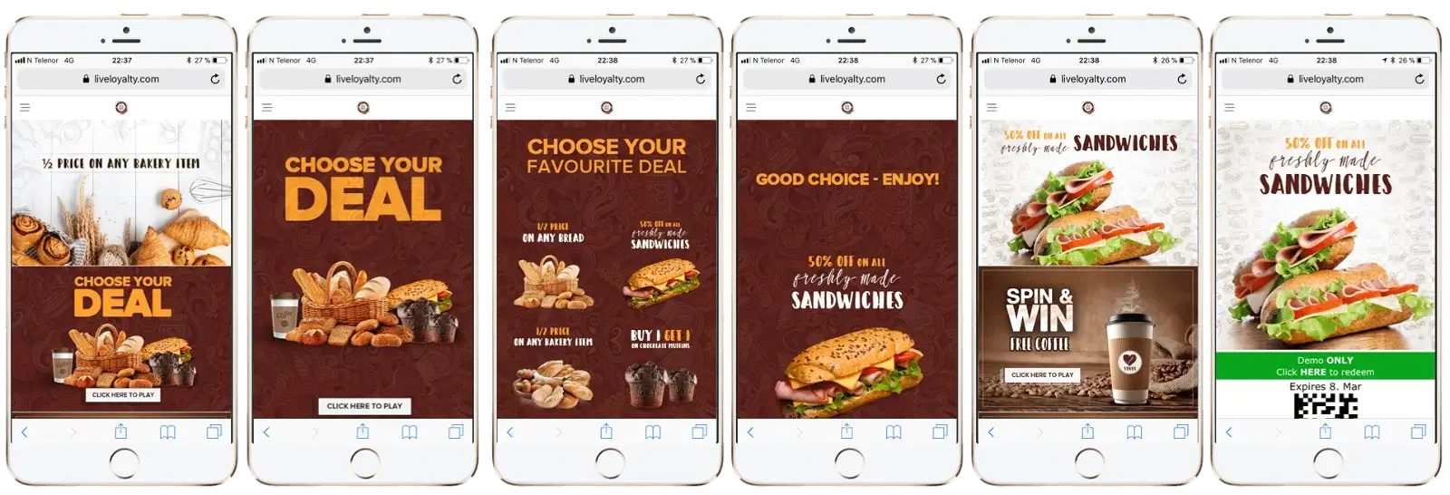 choose your deal sandwich option 