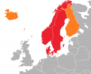    Map of Scandinavia