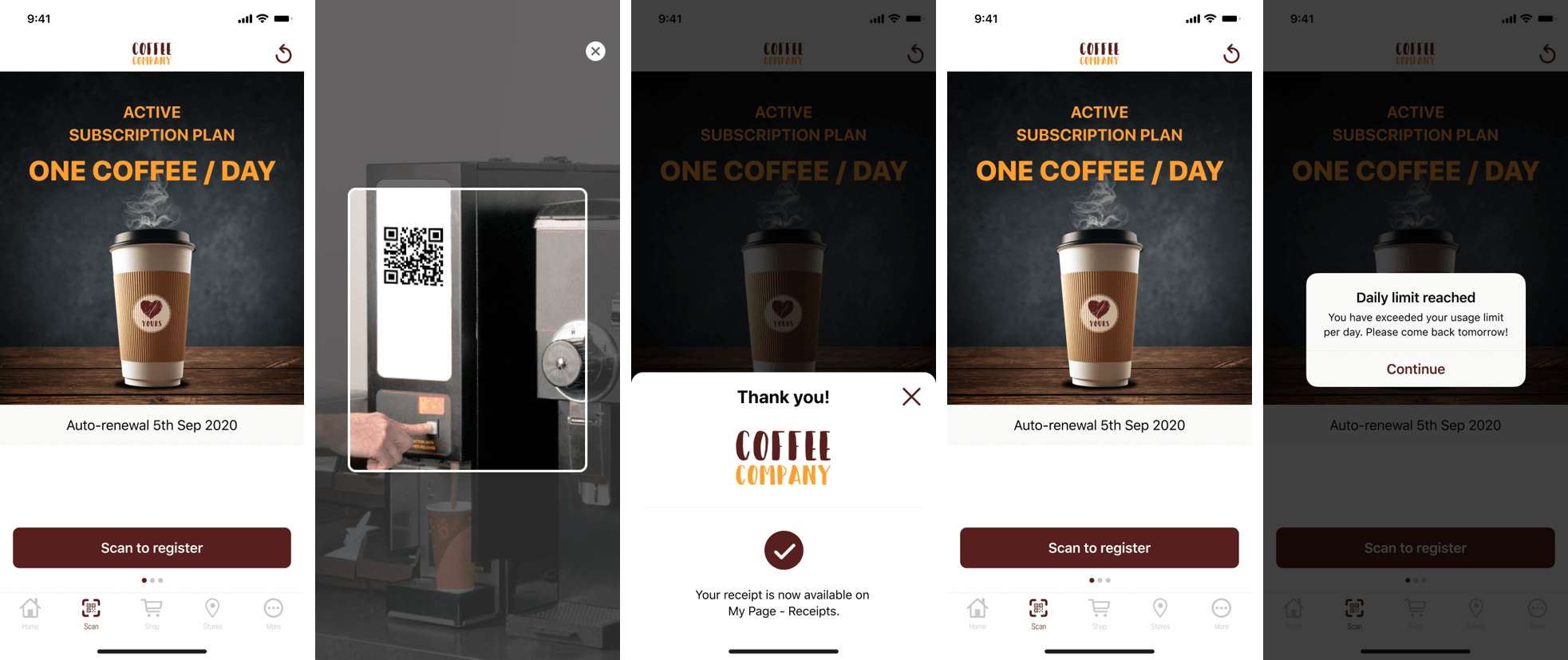 Coffee Subscription Technology: Use my subscription