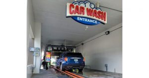 Car wash entrace