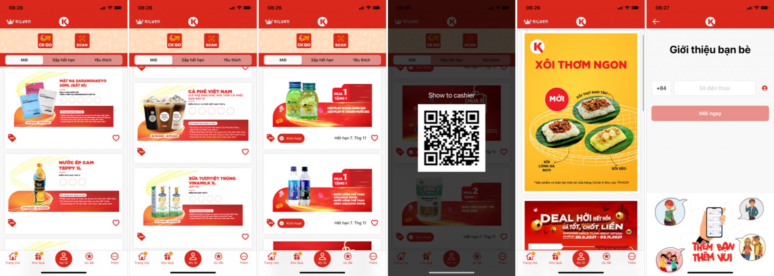 Examples of campaigns within the CK Vietnam customer loyalty program