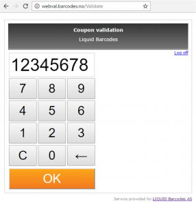 Web Validation for Coupon Redemptions